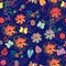 Ornate floral seamless pattern