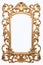 Ornate Floral Victorian Golden Antique Frame with Intricate Carved Details