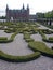 Ornate Garden and Castle in Denmark