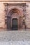 Ornate gates of the medieval Basel cathedral in Switzerland