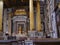 The ornate gilded altar of the Cathedral of St. John Lateran