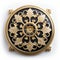 Ornate Gold And Black Medallion Inspired By Sultan - Luxury Badge