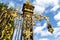 Ornate golden fence at the Place de la Carriere square in Nancy, France, Europe