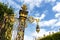 Ornate golden fence at the Place de la Carriere square in Nancy, France, Europe