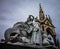 Ornate Gothic Canopy with sculpture