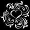 Ornate heart 1 (on black)