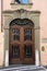 Ornate Historic Doorway, 16 Via Cesare Battisti, Lucca, Tuscany, Italy
