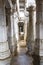 Ornate interior of the Adinatha temple,  a Jain temple in Ranakpur, Rajasthan, India