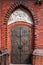 Ornate iron door of a lesser basilica, Roman Catholic Parish of St. John the Baptist in Szczecin