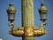 Ornate lamp at Place de la Concorde in Paris