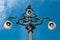 Ornate Lamppost with Three Lamps in Genoa