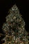 Ornate and lighted Christmas tree
