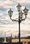 Ornate Lighting structure at the Schoenbrunn Castle in Vienna, Austria.