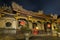 Ornate Longshan Temple at night in Taipei