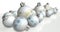 Ornate Matte White Christmas Baubles