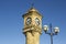 The ornate McKee Clock built of sandstone and located in the Sunken Gardens in Bangor county Down Northern Ireland