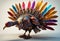 ornate mecha turkey thanksgiving 4k