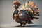 ornate mecha turkey thanksgiving 4k