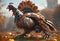 ornate mecha turkey thanksgiving 4k