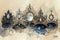 Ornate moonstone tiaras, bestowing lunar blessings and wisdom upon their wearers - Generative AI