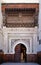 Ornate Moorish arch gate in the medina of Fes Morocco