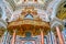 The ornate organ of Royal St Lawrence Church, on May 9 in Turin, Italy