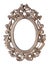 Ornate oval picture frame