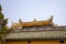 Ornate rooftop in Citadel of Hue in Vietnam