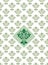 Ornate seamless pattern, transparent background, Victorian style.