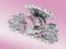 Ornate Silver Hair Clip Broach