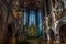 The ornate stained glass over the altar at Liverpool Anglican Cathedral