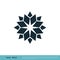 Ornate Star Icon Vector Logo Template Illustration Design. Vector EPS 10