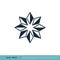 Ornate Star Icon Vector Logo Template Illustration Design. Vector EPS 10