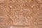Ornate wall carving background