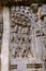 Ornate wall panel reliefs depicting Kamdev and his wife Rati, Kedareshwara temple, Halebidu, Karnataka