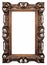 Ornate Wood Baroque Frame with Intricate Carved Details