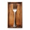 Ornate Wooden Tray With Fork Photo Frame - Unique And Elegant Design