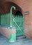 Ornate Wrought Iron Gate and Fence with Dragon head.