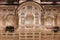 Ornated stone windows of the palace at Mehrangarh Fort, Jodhpur, India