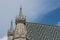 ornated tower with roof from saint stephans cathedral