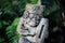 An ornately carved stone in Bali.