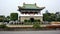 Ornately designed Asian temple in Jingfumen, Taipei, Taiwan