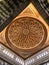Ornately designed ceiling in Al Masjid an Nabawi, featuring intricate patterns