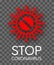 Ð¡oronavirus stop sign