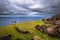 Orongo, Easter Island - July 11, 2017: Ranu Kao volcano crater,