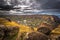 Orongo, Easter Island - July 11, 2017: Ranu Kao volcano crater,