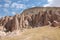 Ortahisar cave city in Cappadocia - Landscape, Turkey