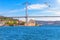 Ortakoy Mosque and the Bosphorus Bridge, beautiful sea view, Istanbul