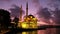 Ortakoy mosque and Bosphorus bridge at sunrise, Istanbul, Turkey