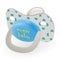 Orthodontic Baby s Dummy. Child Pacifier Or Nipple With Elephants Isolated On A White Background. Vector Illustration.